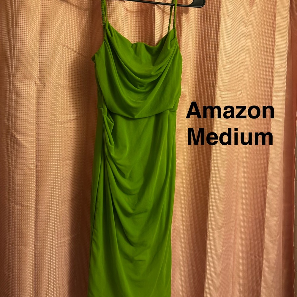 Amazon Vibrant Green Midi Dress